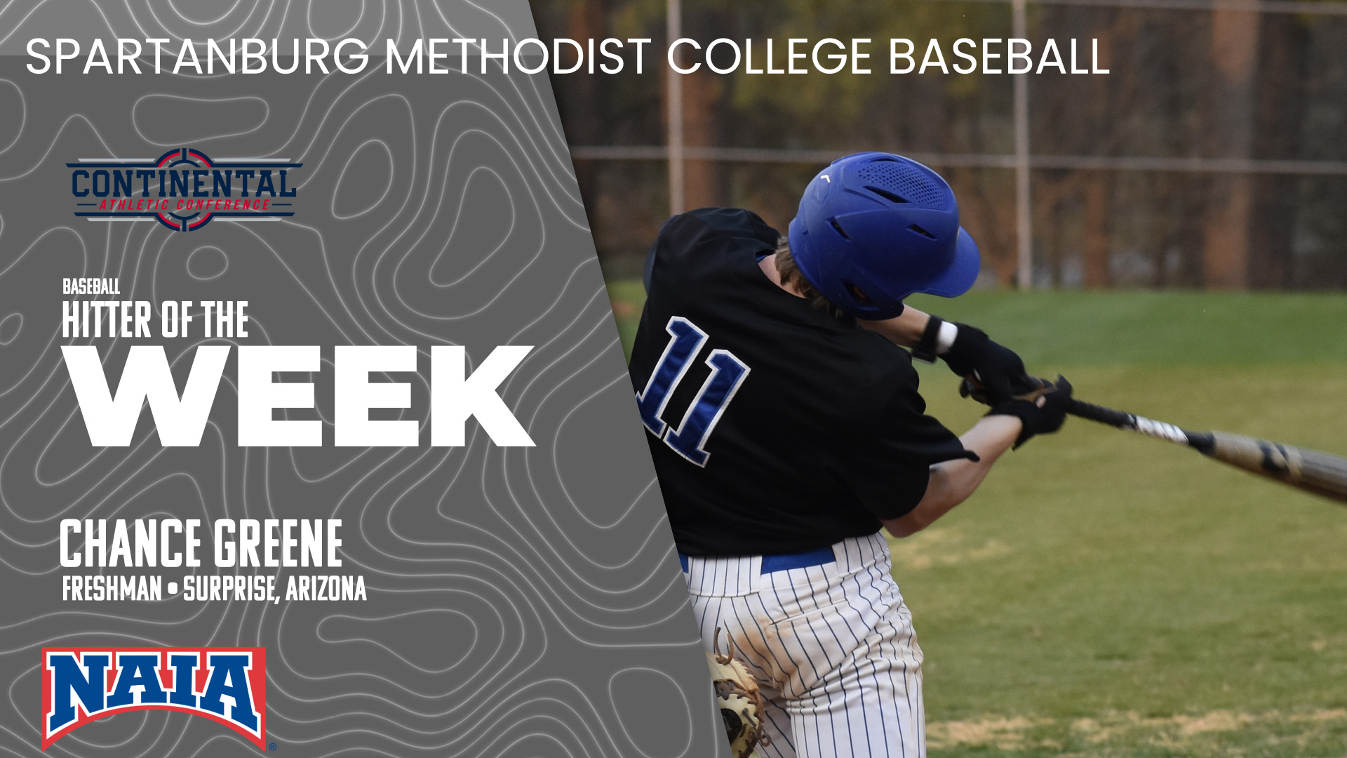 Chance Greene Named CAC Baseball Hitter of the Week