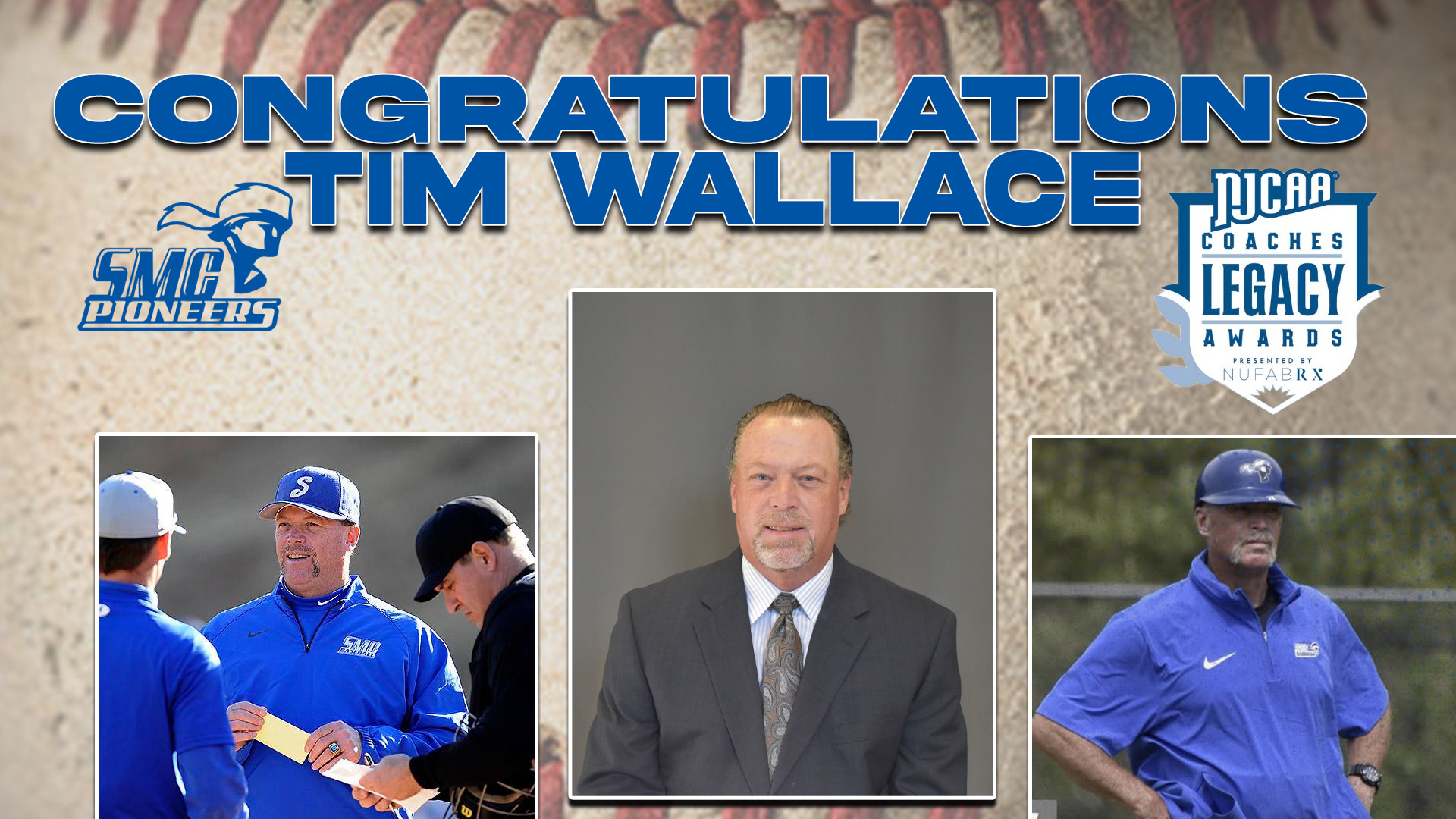 Coach Tim Wallace Honored as NJCAA Coaches Legacy Award Recipient