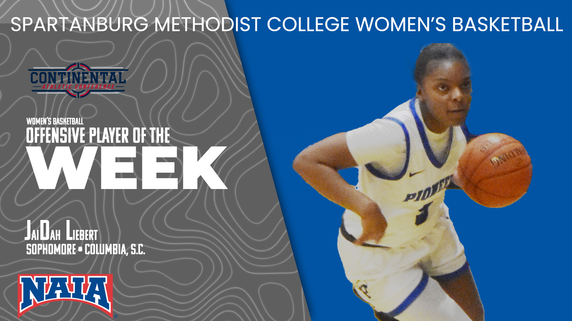 JaiDah Liebert Named CAC Offensive Player of the Week