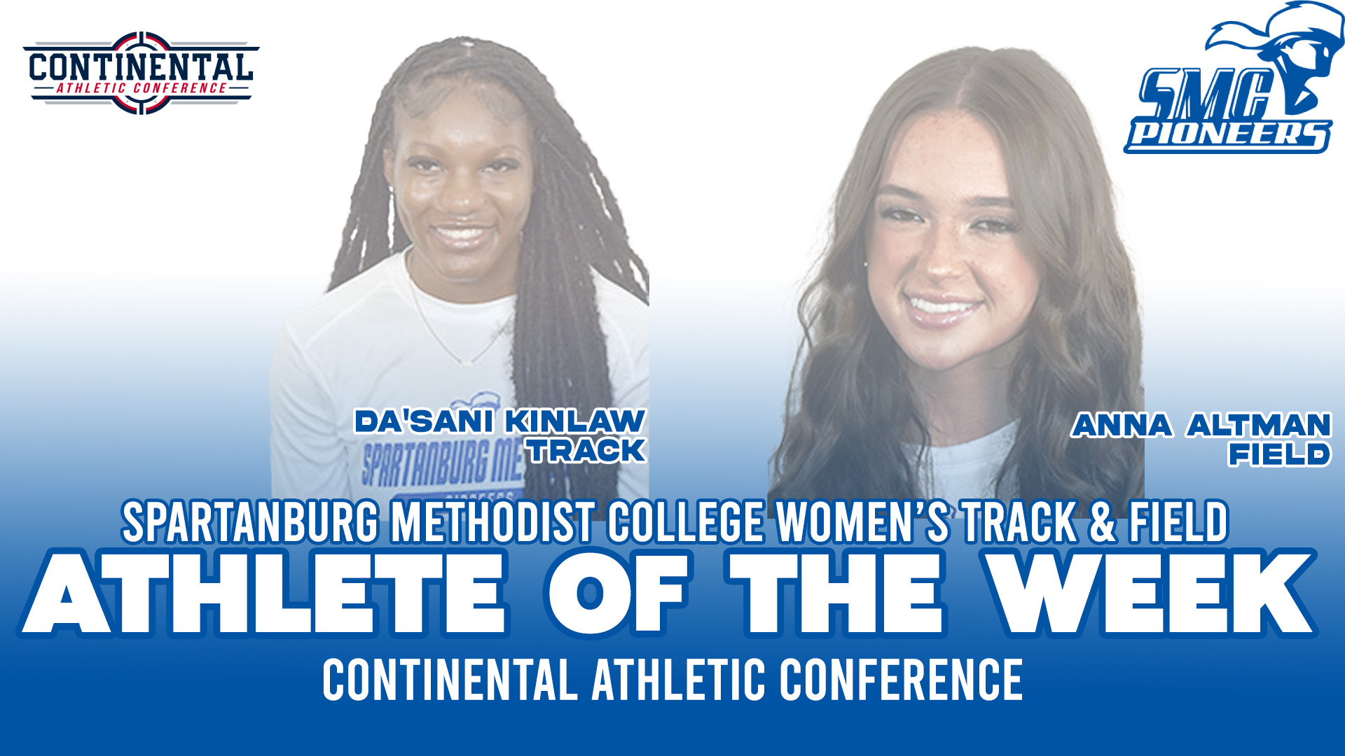 SMC Duo Sweeps CAC Women's Track and Field Athlete of the Week Honors