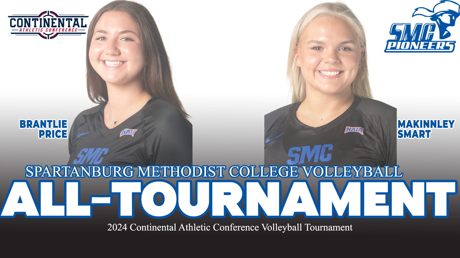 Brantlie Price and Makinnley Smart Earn All-Tourney Honors from the CAC