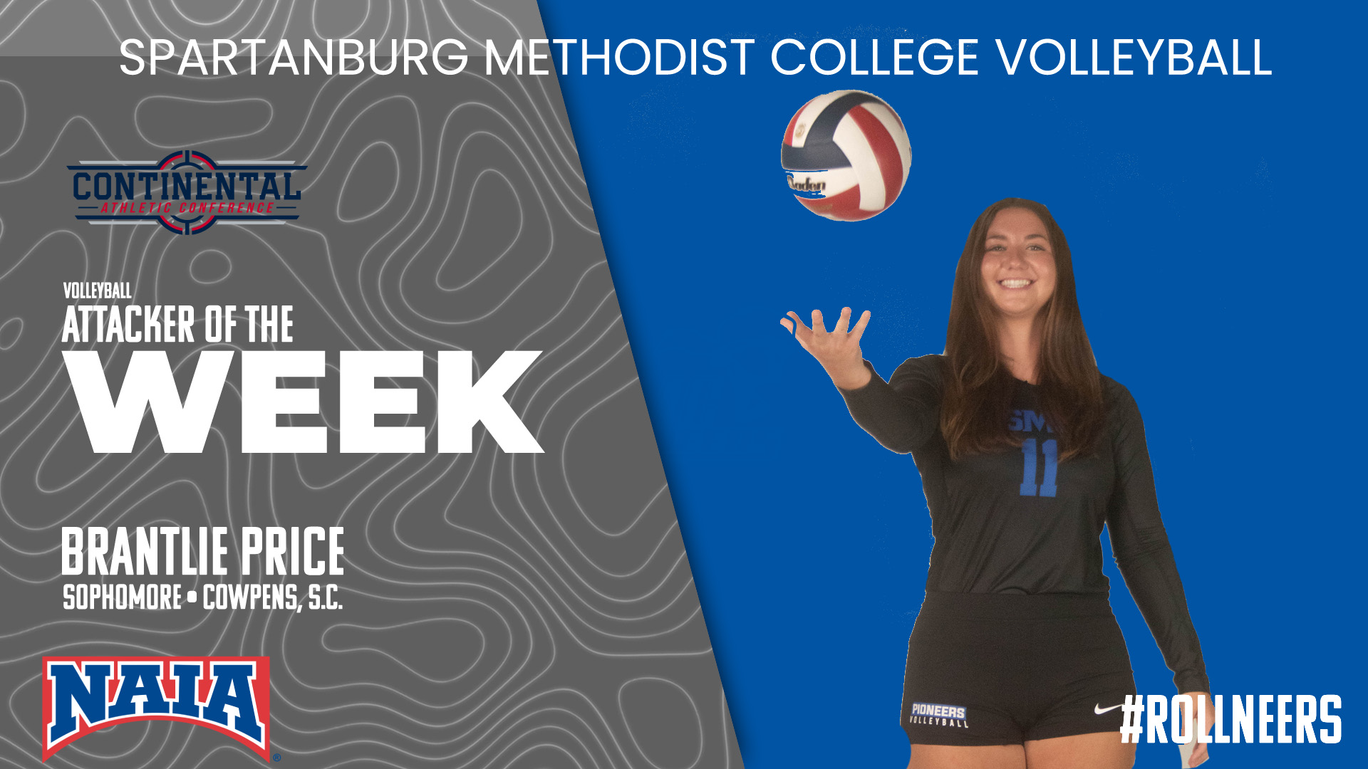 Brantlie Price Named CAC Volleyball Attacker of the Week Honors