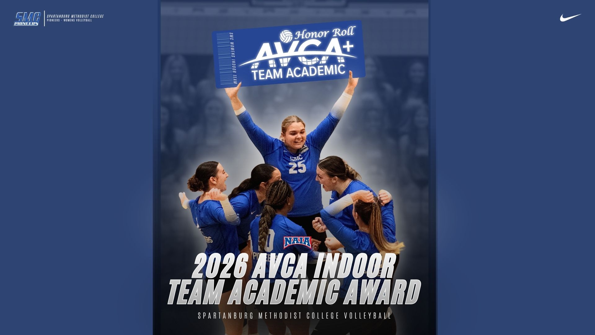 SMC Indoor Volleyball Earns 2026 Team Academic Award